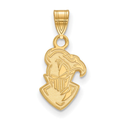 Vergoldet Sterlingsilber Logoart Furman University Paladin Klein Anhänger