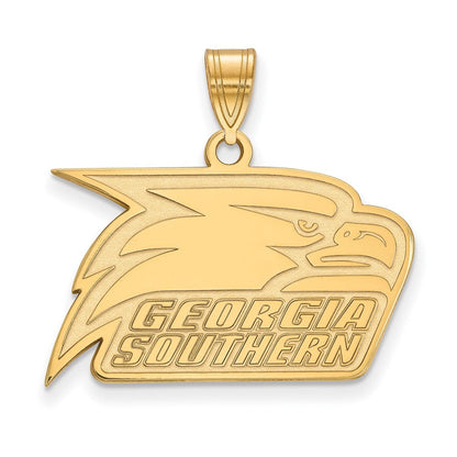 10K Gelbgold Logoart Georgia Southern University Adler Mittel Anhänger