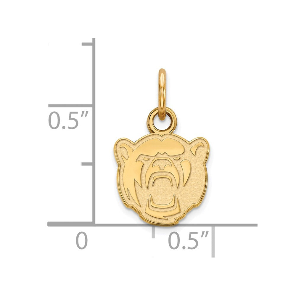 10K Gelbgold Logoart Baylor University Extra Klein Anhänger