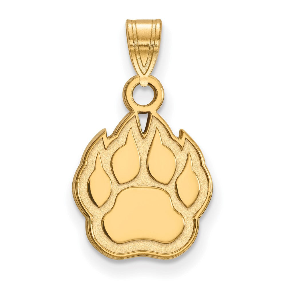 Vergoldet Sterlingsilber Logoart Northern Illinois University Paw Klein Anhänger