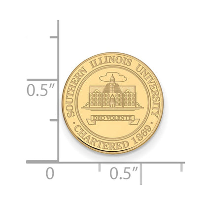 14K Gelbgold Gold Logoart Southern Illinois University Wappen Anstecknadel