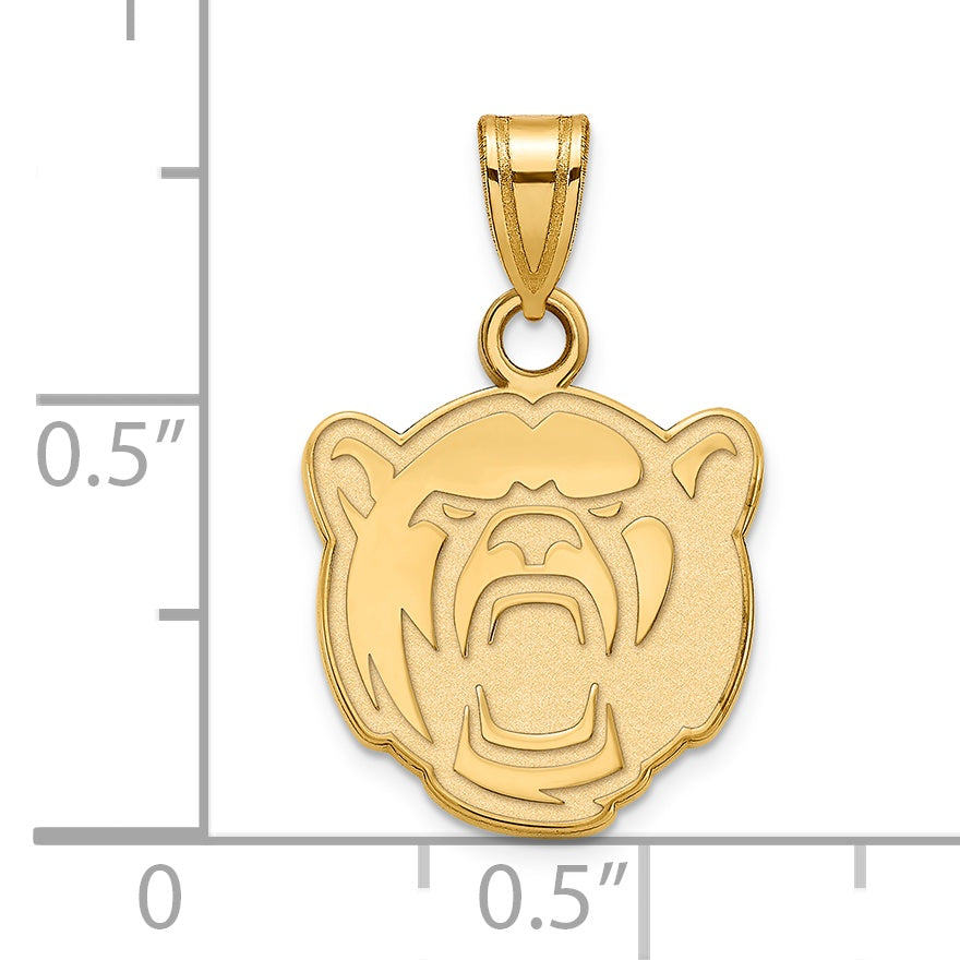 14K Gelbgold Logoart Baylor University Klein Anhänger