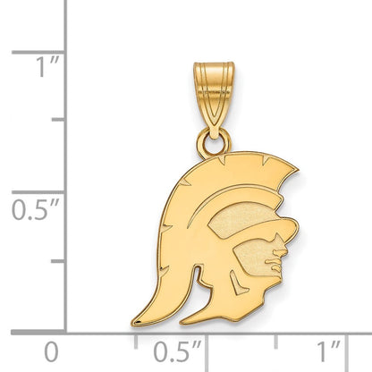 Vergoldet Sterlingsilber University Of Southern California Trojan Mittel Anhänger