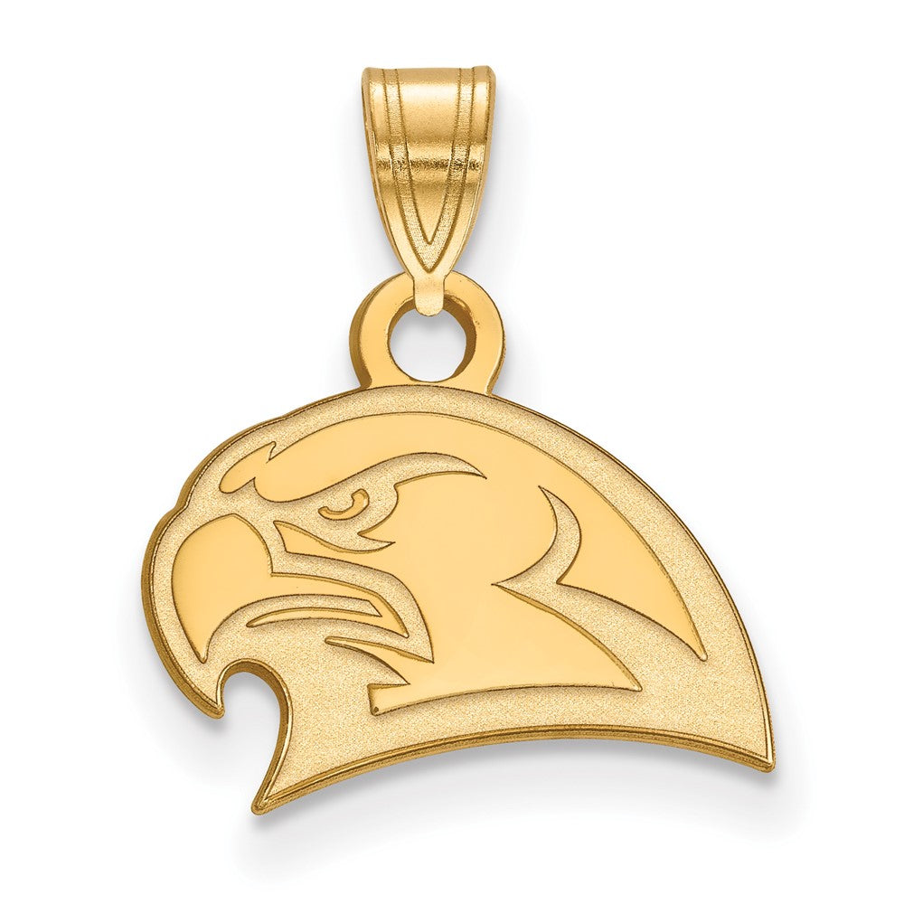 Vergoldet Sterlingsilber Logoart Miami University Ohio Redhawk Klein Anhänger