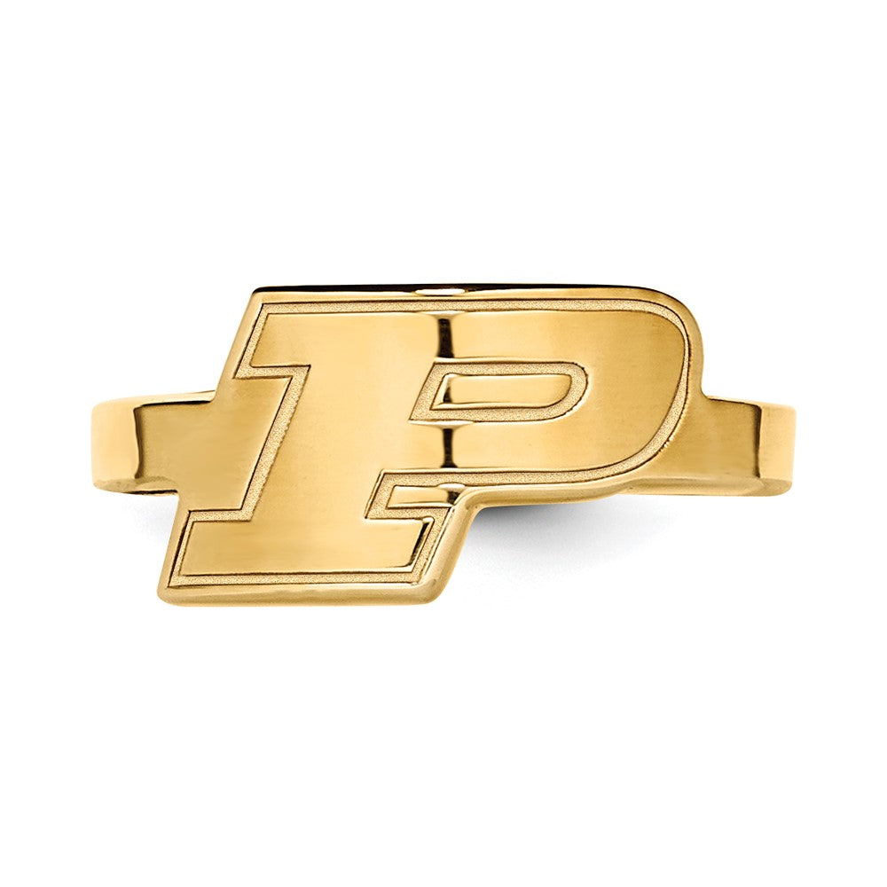 Vergoldet Sterlingsilber Logoart Purdue University Buchstabe P Zehenring