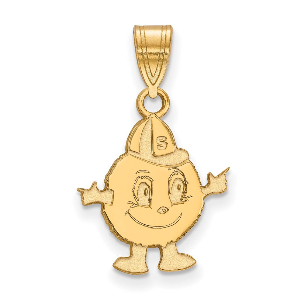 14K Gelbgold Logoart Syracuse University Mascot Mittel Anhänger