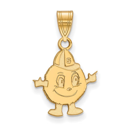 14K Gelbgold Logoart Syracuse University Mascot Mittel Anhänger