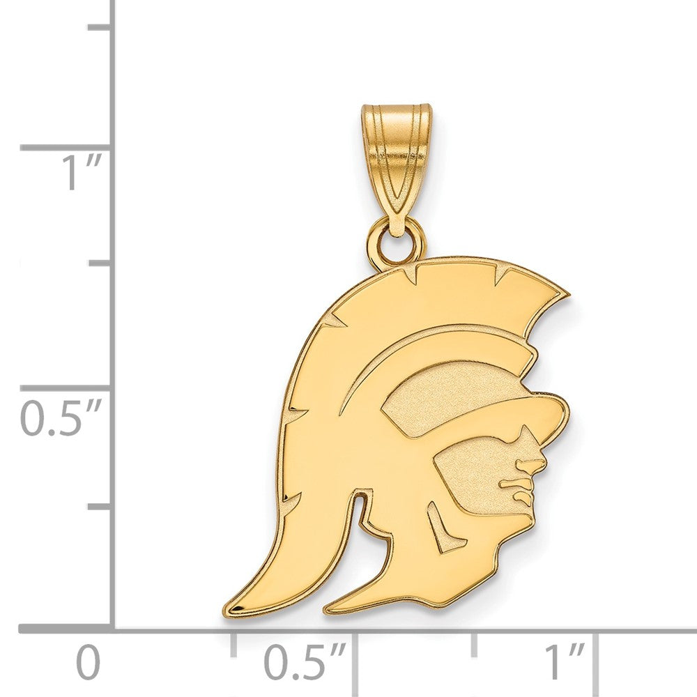 Vergoldet Sterlingsilber University Of Southern California Trojan Groß Anhänger