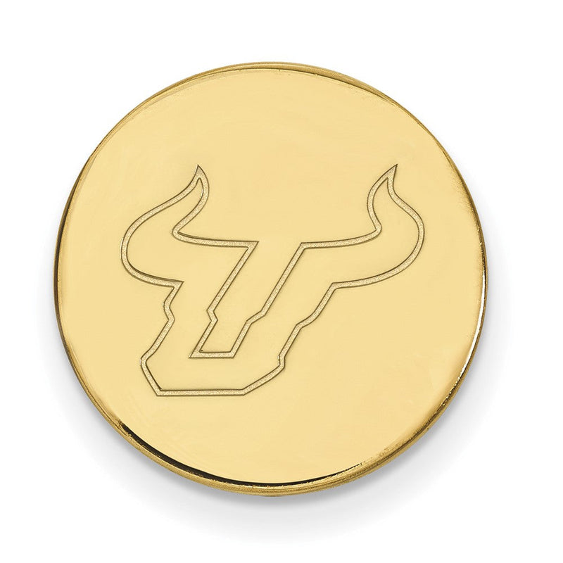 14K Gelbgold Gold Logoart University Of South Florida Bull Anstecknadel