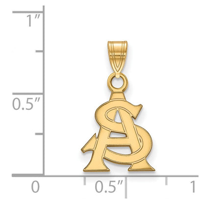Vergoldet Sterlingsilber Logoart Arizona State University A S Klein Anhänger