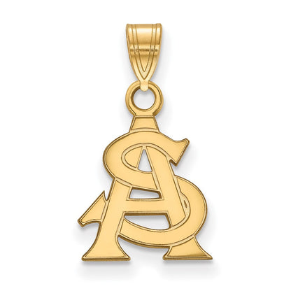Vergoldet Sterlingsilber Logoart Arizona State University A S Klein Anhänger