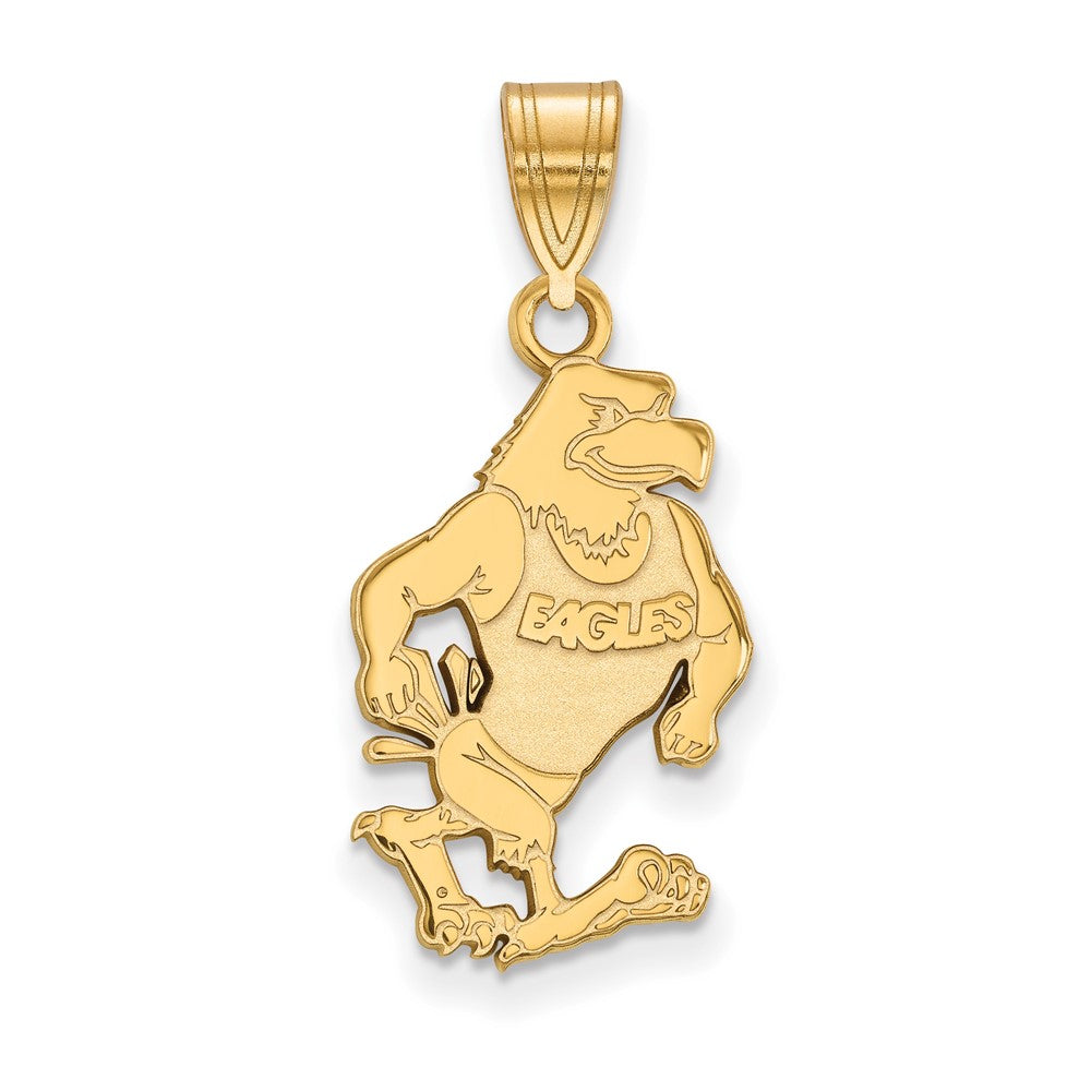 Vergoldet Sterlingsilber Logoart Georgia Southern University Adler Groß Anhänger