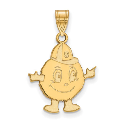 14K Gelbgold Logoart Syracuse University Mascot Groß Anhänger