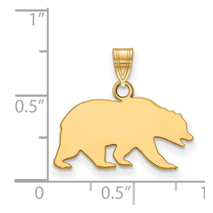 10K Gelbgold Logoart University Of California Berkeley Bär Klein Anhänger