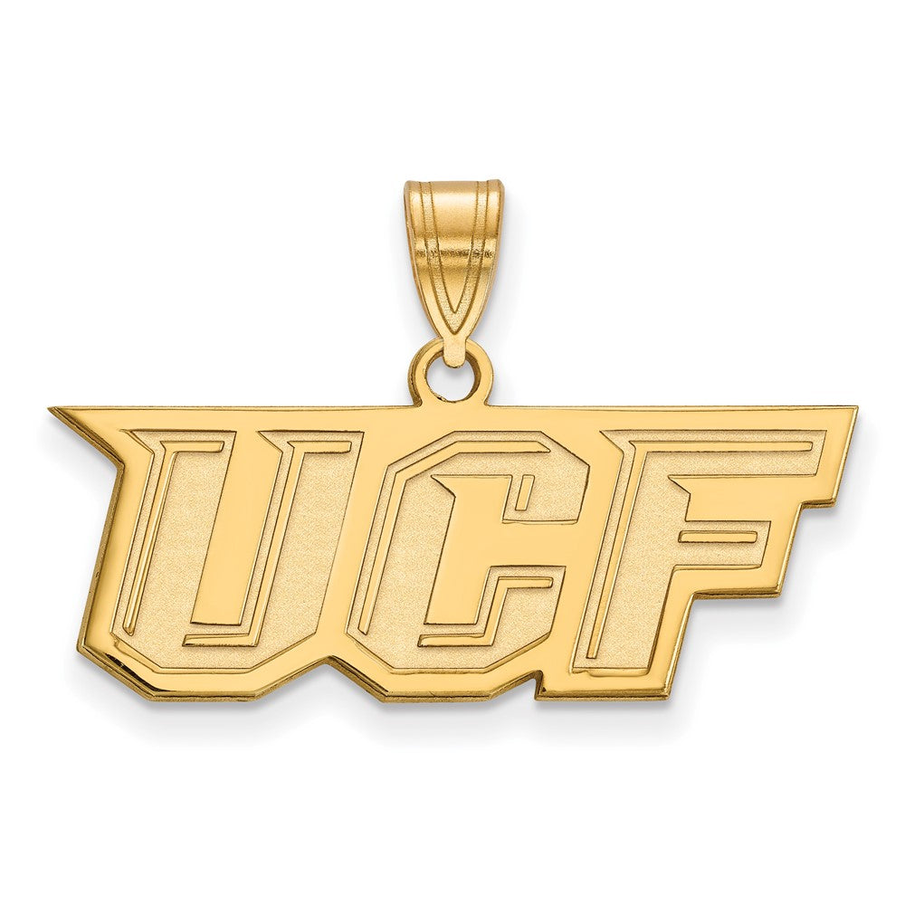 Vergoldet Sterlingsilber Logoart University Of Central Florida U C F Mittel Anhänger