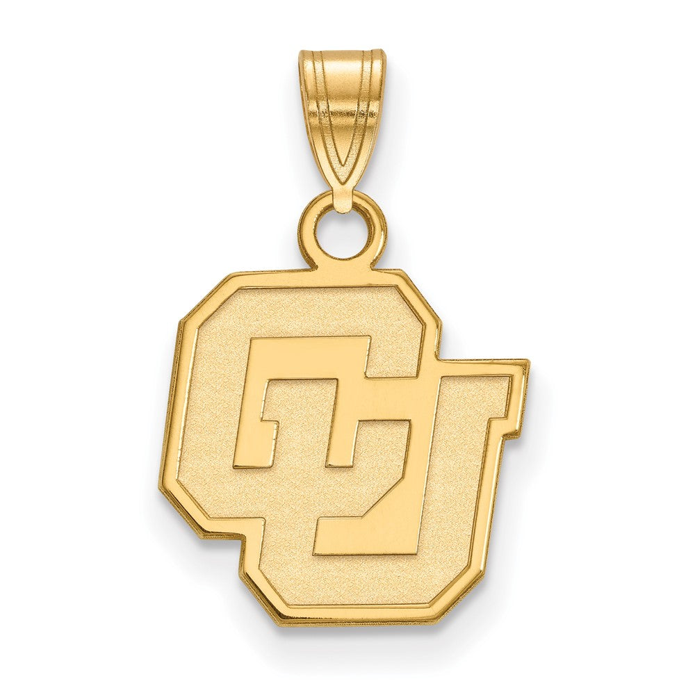 10K Gelbgold Logoart University Of Colorado C U Klein Anhänger