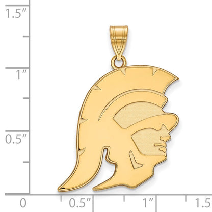10K Gelbgold University Of Southern California Trojan Extra Groß Anhänger