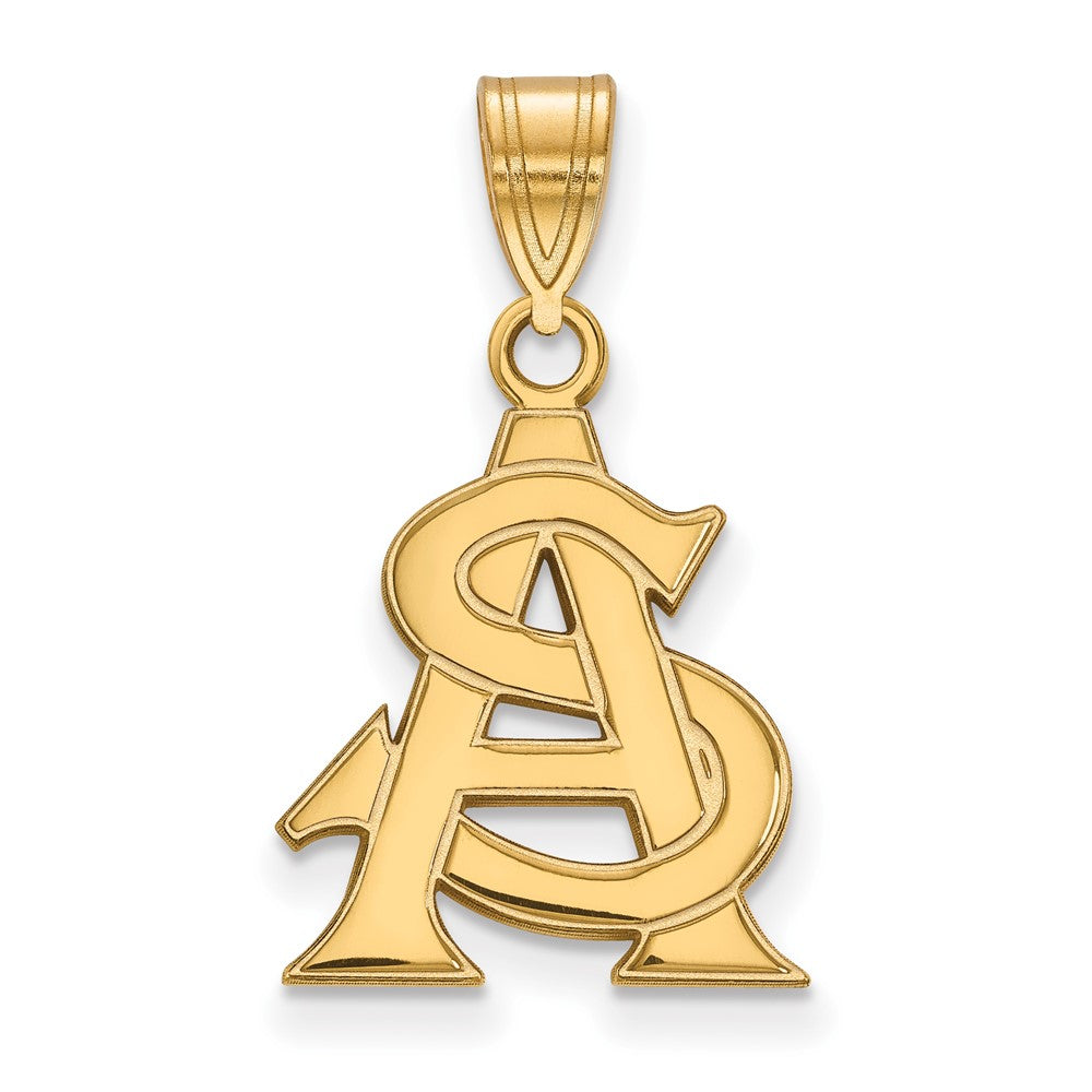 10K Gelbgold Logoart Arizona State University A S Mittel Anhänger