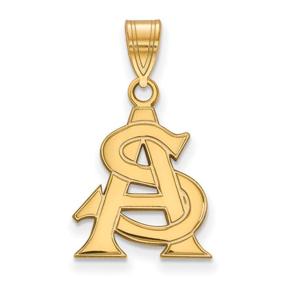 10K Gelbgold Logoart Arizona State University A S Mittel Anhänger
