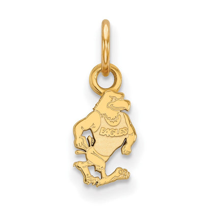 Vergoldet Sterlingsilber Logoart Georgia Southern University Adler Extra Klein Anhänger