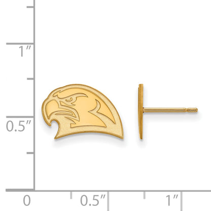 14K Gelbgold Logoart Miami University Ohio Redhawk Klein Ohrstecker