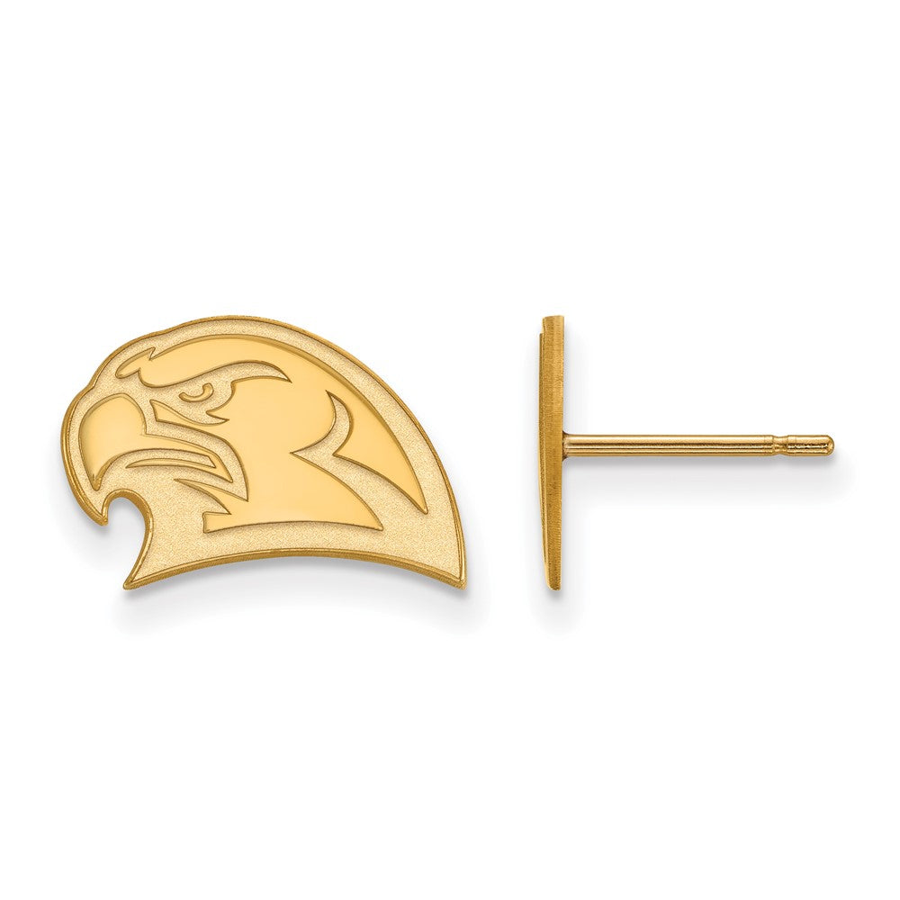 10K Gelbgold Logoart Miami University Ohio Redhawk Klein Ohrstecker