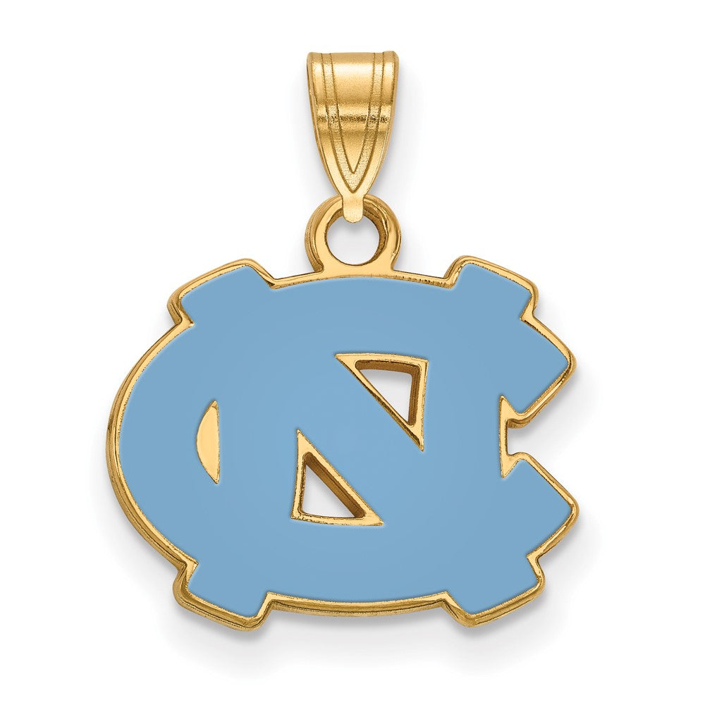 Vergoldet Sterlingsilber Logoart University Of North Carolina N C Klein Emailliert Anhänger