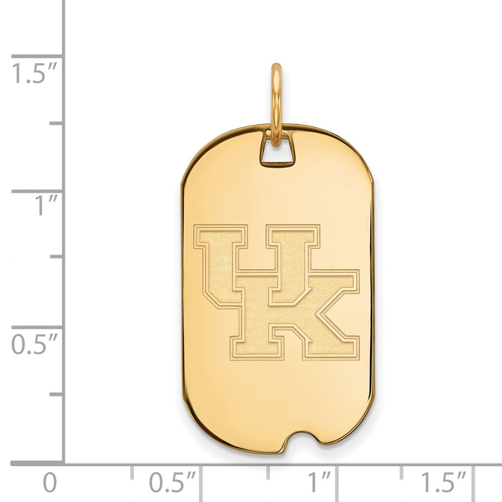 Vergoldet Sterlingsilber Logoart University Of Kentucky U K Klein Erkennungsmarke Anhänger