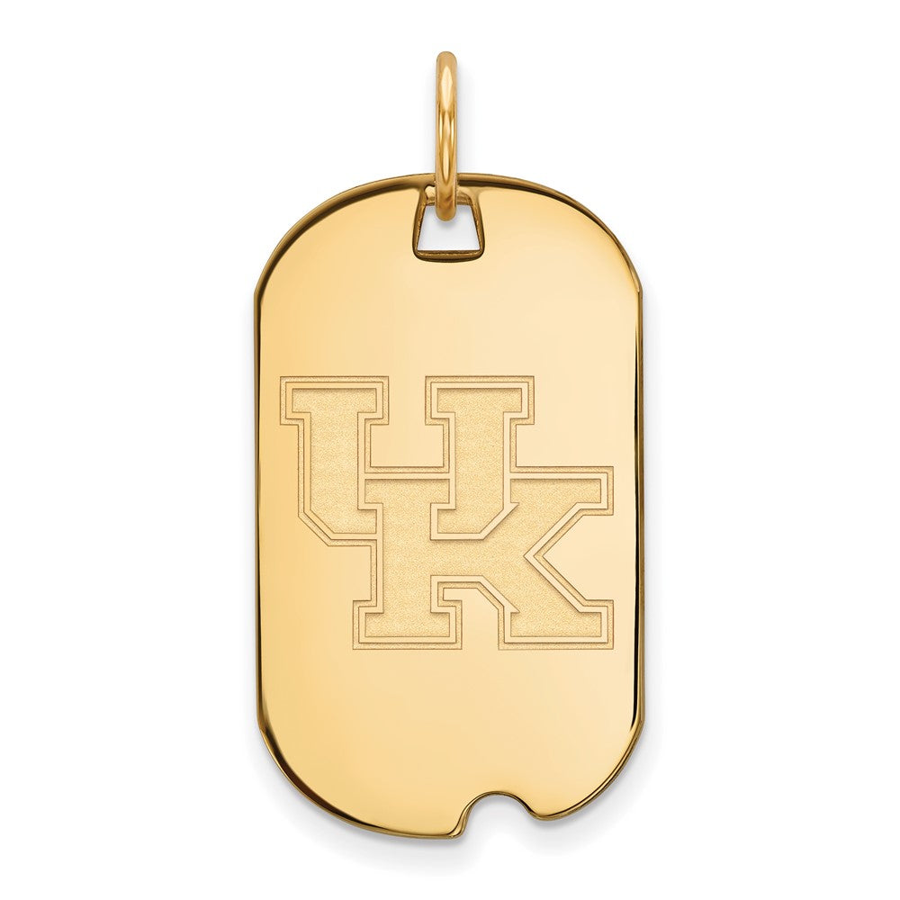 Vergoldet Sterlingsilber Logoart University Of Kentucky U K Klein Erkennungsmarke Anhänger