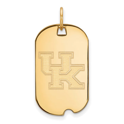 Vergoldet Sterlingsilber Logoart University Of Kentucky U K Klein Erkennungsmarke Anhänger