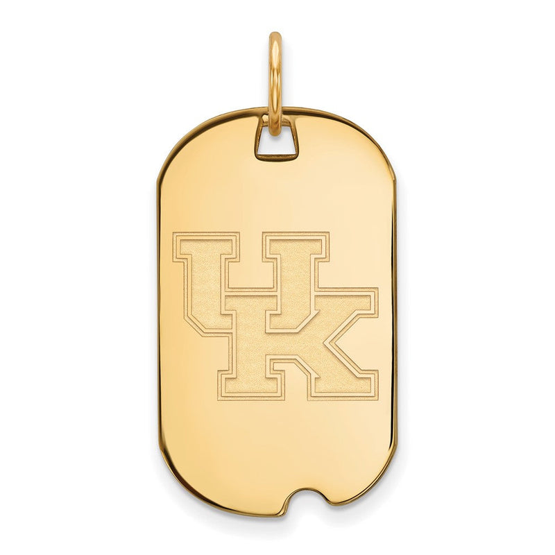 Vergoldet Sterlingsilber Logoart University Of Kentucky U K Klein Erkennungsmarke Anhänger
