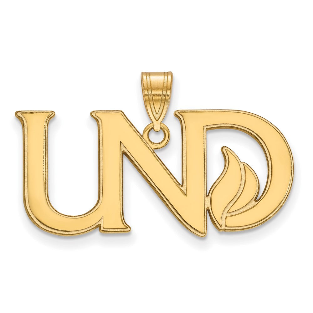 Vergoldet Sterlingsilber Logoart University Of North Dakota U N D Groß Anhänger