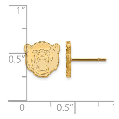 Vergoldet Sterlingsilber Logoart Baylor University Extra Klein Ohrstecker