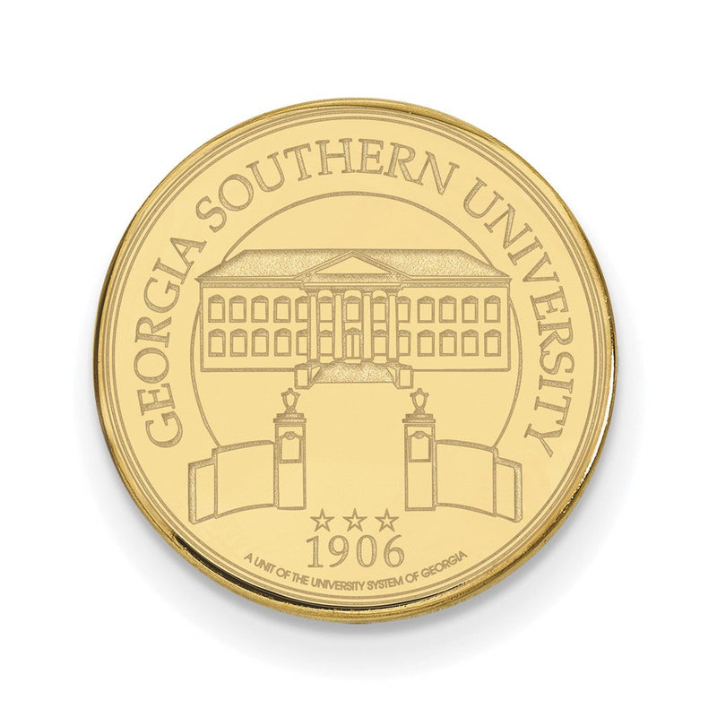 14K Gelbgold Gold Logoart Georgia Southern University Wappen Anstecknadel