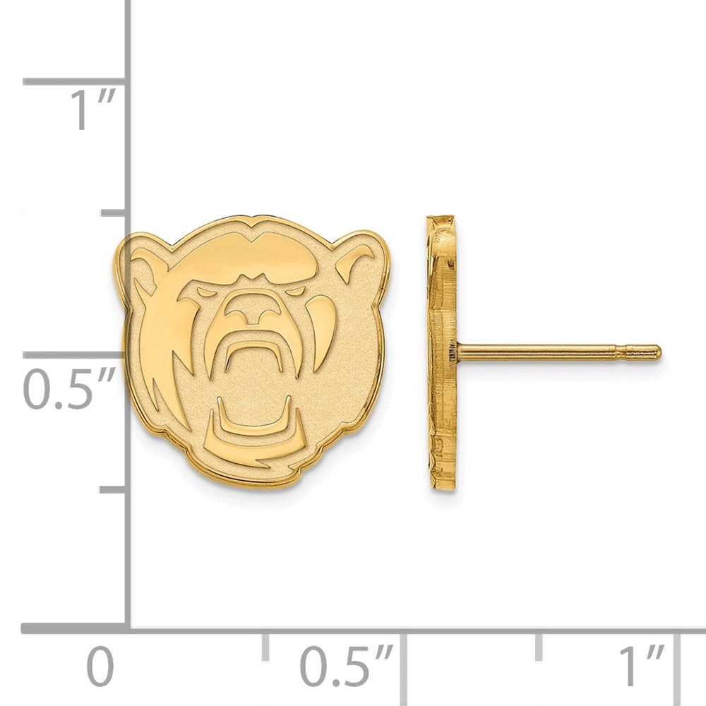 Vergoldet Sterlingsilber Logoart Baylor University Klein Ohrstecker
