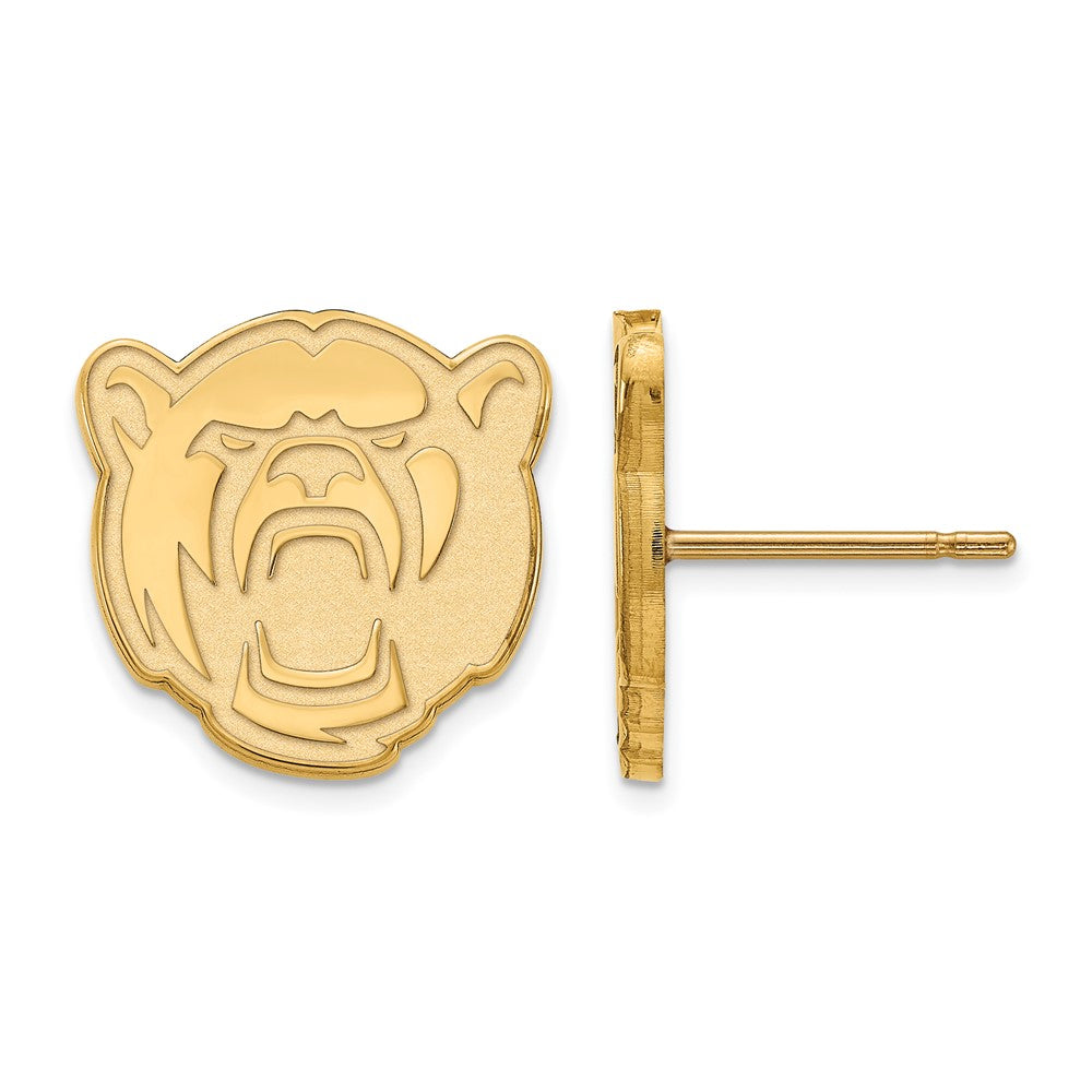 Vergoldet Sterlingsilber Logoart Baylor University Klein Ohrstecker
