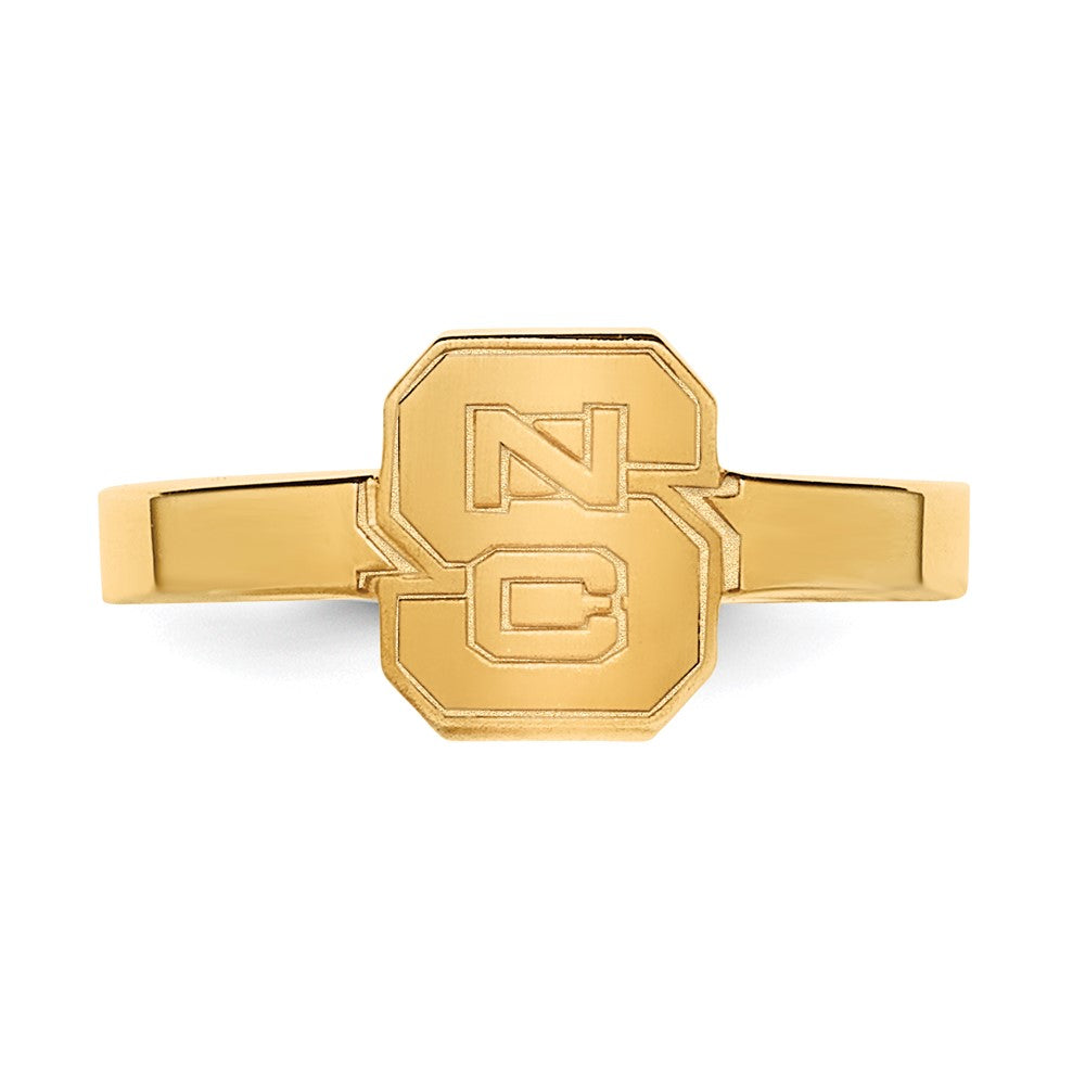 Vergoldet Sterlingsilber Logoart North Carolina State University N C S Zehenring