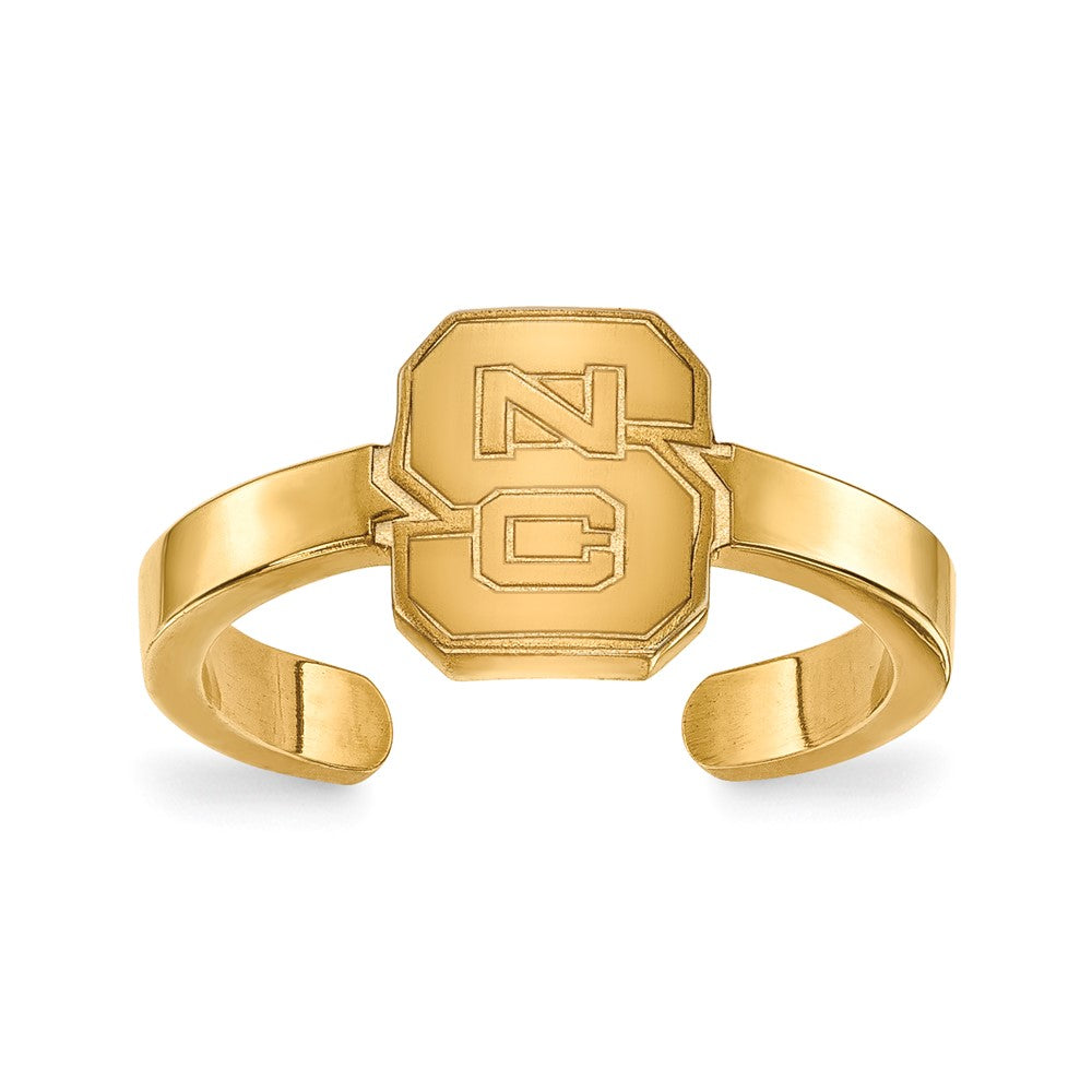 Vergoldet Sterlingsilber Logoart North Carolina State University N C S Zehenring