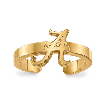 Vergoldet Sterlingsilber Logoart University Of Alabama Zehenring
