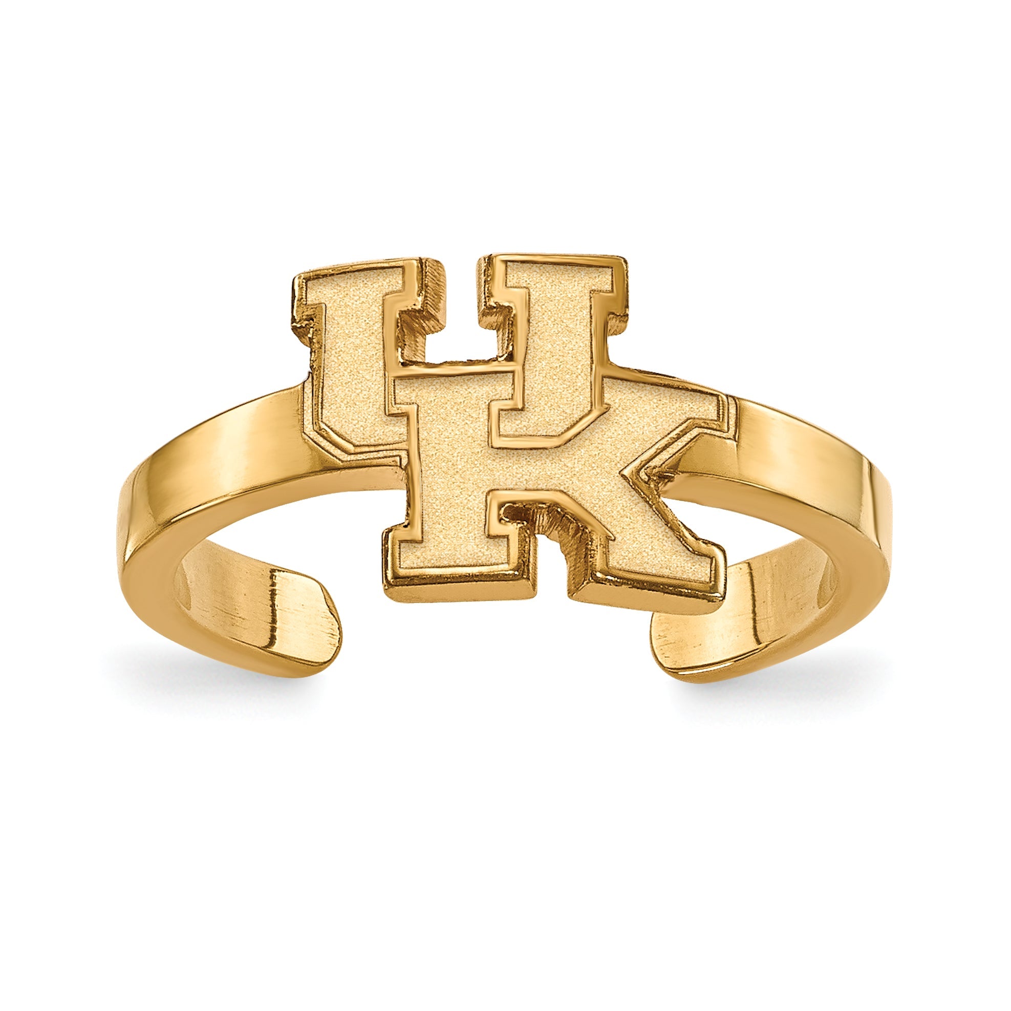 Vergoldet Sterlingsilber Logoart University Of Kentucky U K Zehenring