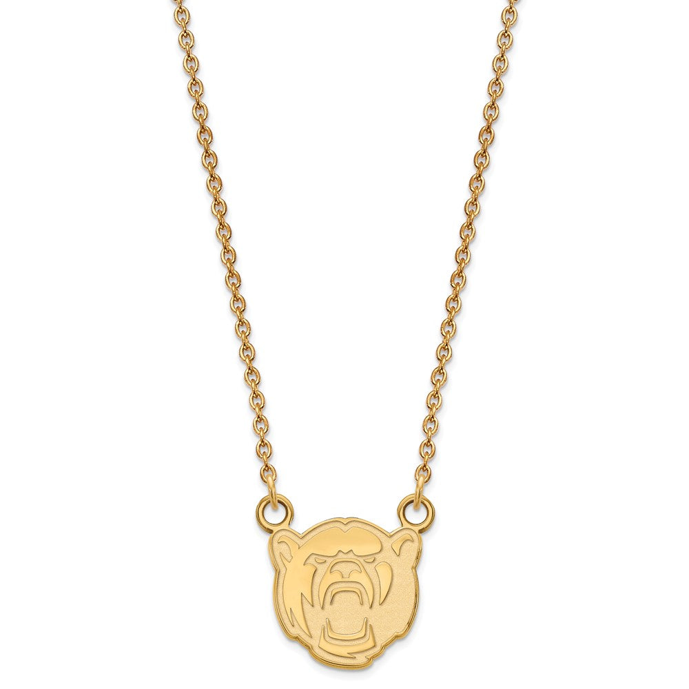 10K Gelbgold Logoart Baylor University Klein Anhänger 18 Zoll Halskette