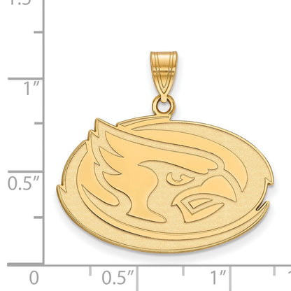 14K Gelbgold Logoart Iowa State University Cardinal Groß Anhänger