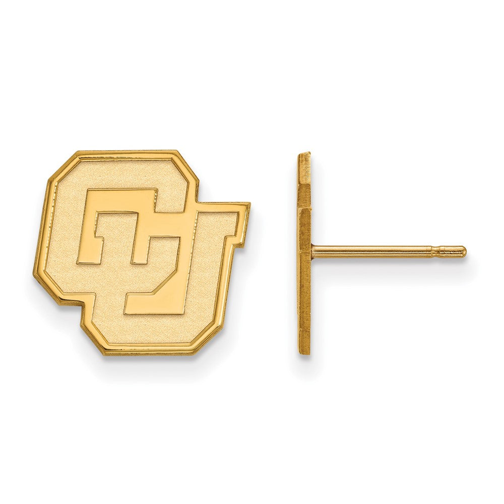 Vergoldet Sterlingsilber Logoart University Of Colorado C U Klein Ohrstecker