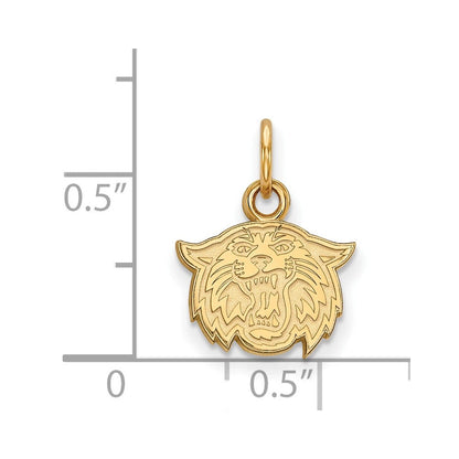 14K Gelbgold Logoart Villanova University Wildkatze Extra Klein Anhänger
