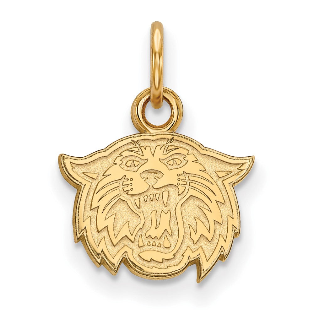 Vergoldet Sterlingsilber Logoart Villanova University Wildkatze Extra Klein Anhänger