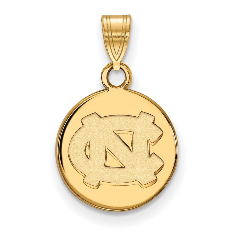 10K Gelbgold Logoart University Of North Carolina N C Klein Plättchen Anhänger