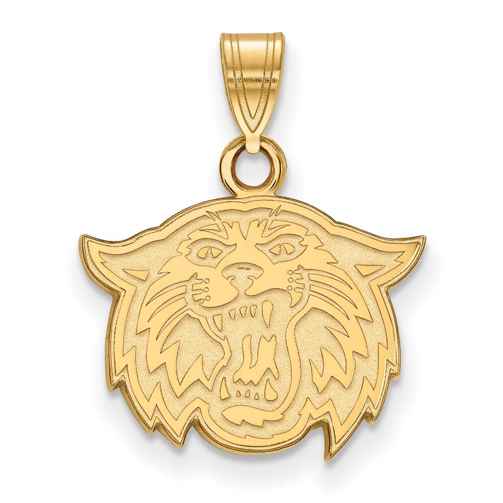 Vergoldet Sterlingsilber Logoart Villanova University Wildkatze Klein Anhänger