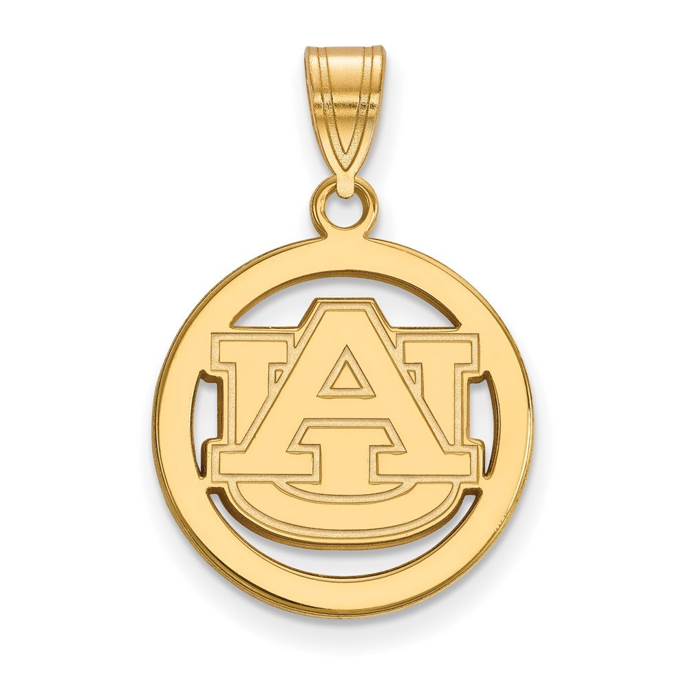 Vergoldet Sterlingsilber Logoart Auburn University Mittel Kreis Anhänger