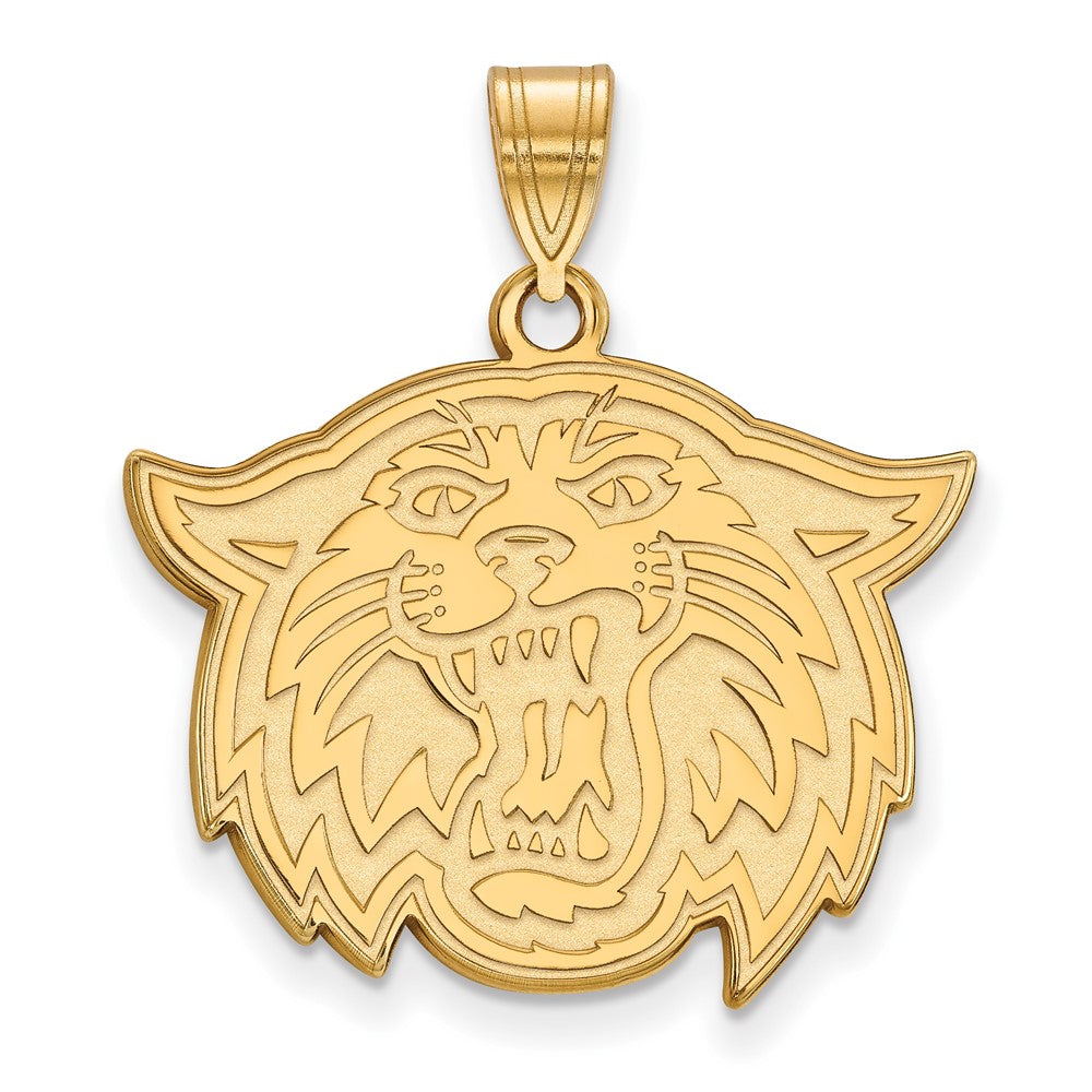 Vergoldet Sterlingsilber Logoart Villanova University Wildkatze Groß Anhänger