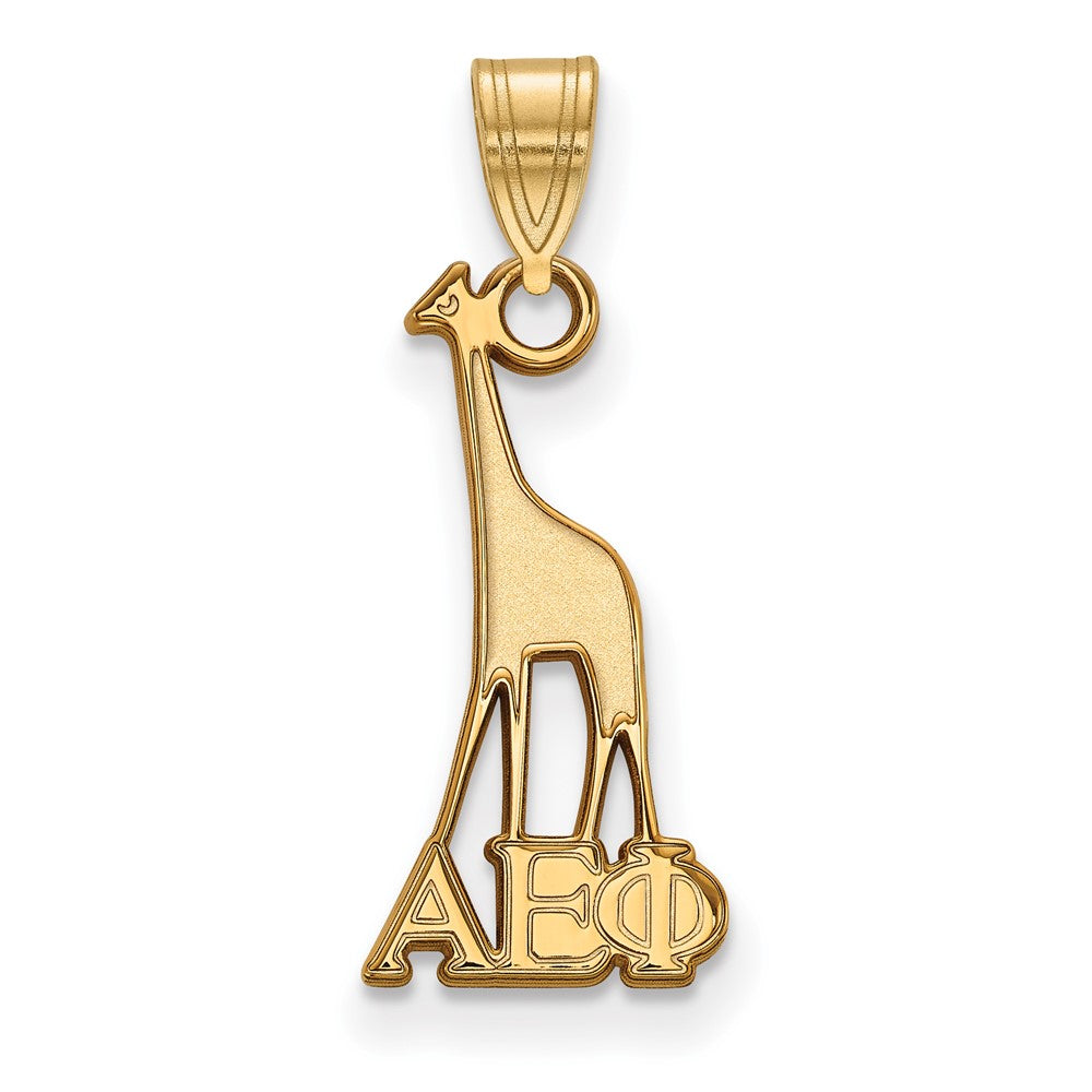 Vergoldet Sterlingsilber Logoart Alpha Epsilon Phi Sorority Symbol Klein Anhänger